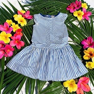 Gymboree Blue and White Striped Casual Dress (7)